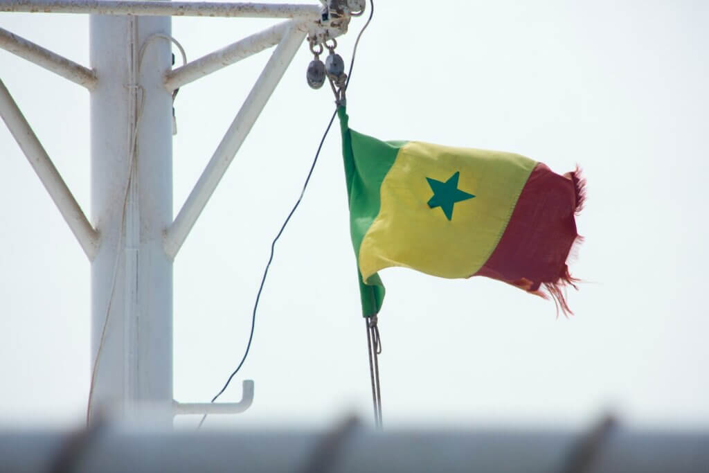 yellow, red, and green flag